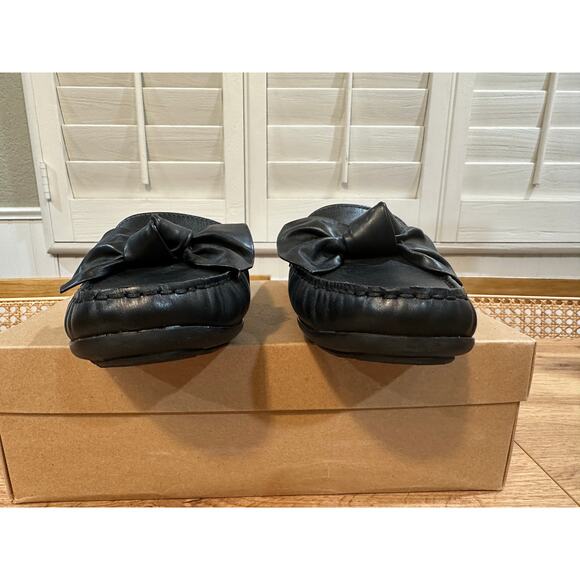 MJNY Marc Joseph Diane Street Flats Black Nappa Leather Size 9.5 NIB Chic Comfy - Picture 6 of 15